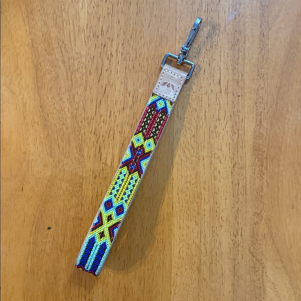 Consuela Wristlet Strap with Leather Accent - Multicolor NWOT